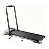 ACEZOE P12 - Tapis de course pliable 2 en 1 à inclinaison réglable, noir et gris : replié rangé sous le canapé