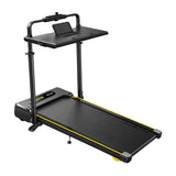 ACEZOE P20 - Tapis de course pliable 3 en 1, noir et jaune : vue avant