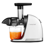 AMZCHEF 1501-WT - Extracteur de jus à vis lente 150 W, blanc : accessoires
