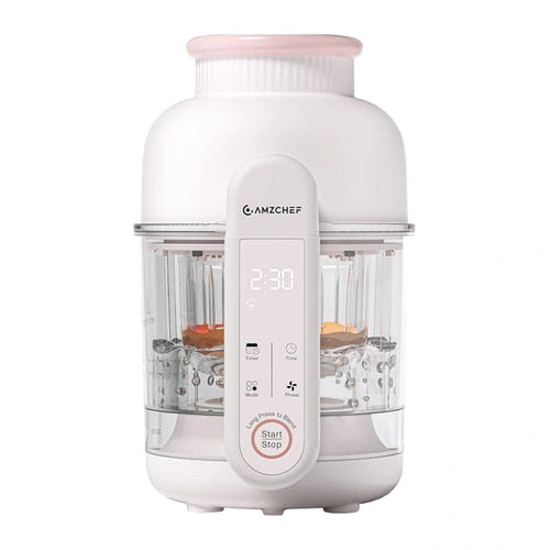 AMZCHEF CE-F5-CW - Robot cuiseur vapeur et mixeur pour bébé - visuel 1
