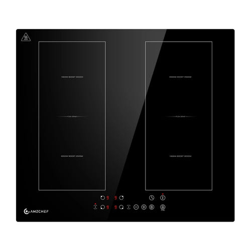 AMZCHEF CE-FS-I72S-FFDD06 - Plaque induction 4 zones FlexZone, 7200 W
