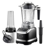 AMZCHEF ZM5003-BK - Blender 1,85 L, programmes et bouteille 600 ml, noir : cuve 1,85 litre