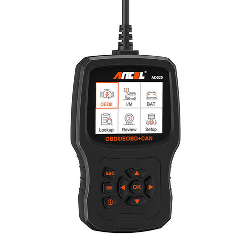 Ancel AD530 - Valise de diagnostic auto OBD2 à écran couleur : codes défaut