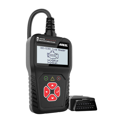 Ancel AS100 - Lecteur OBD2 de poche pour codes défaut : connecteur OBD2 véhicule