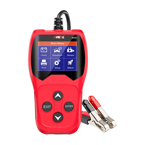 ANCEL BA201 - Testeur de batterie 8-16 V avec courbe de tension en direct : boîtier