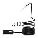 Ancel W655 - Caméra d'inspection Wi-Fi 1080p, câble de 5 m : accessoires miroir aimant crochet