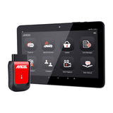 Ancel X6 - Valise de diagnostic auto OBD2 professionnelle 10,1 pouces : boîtier scanner Bluetooth