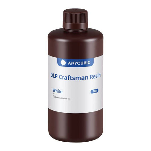 ANYCUBIC Craftsman - Résine 3D DLP nano-céramique 365-405 nm, blanche : maquette blanche imprimée