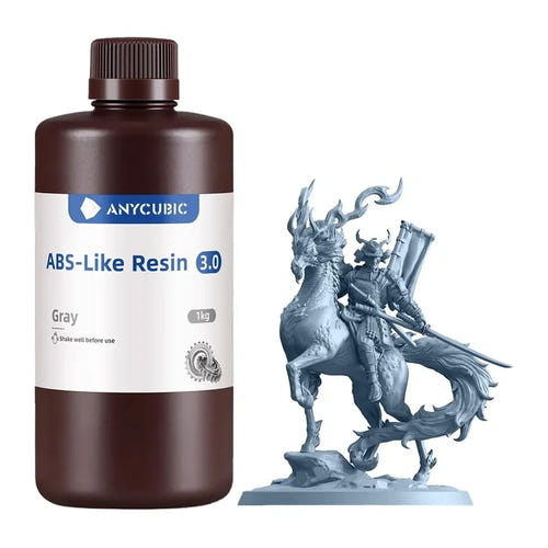 ANYCUBIC ABS-Like Resin 3.0 - Résine 3D grise pour pièces mécaniques : bouteille résine ABS like 3 0 grise anycubic