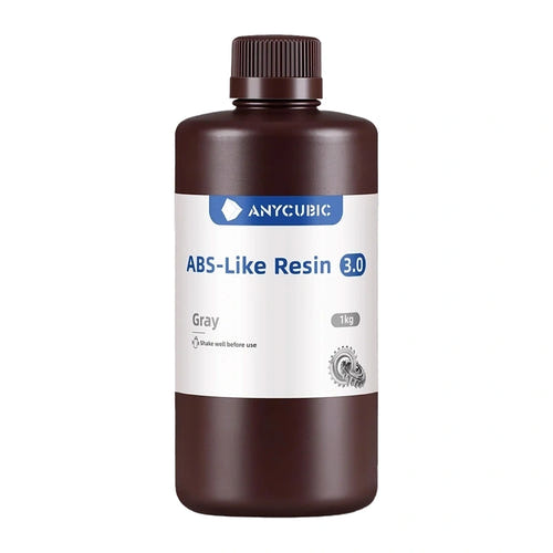 ANYCUBIC ABS-Like Resin 3.0 - Résine 3D grise pour pièces mécaniques : étiquette bouteille résine ABS like 3 0