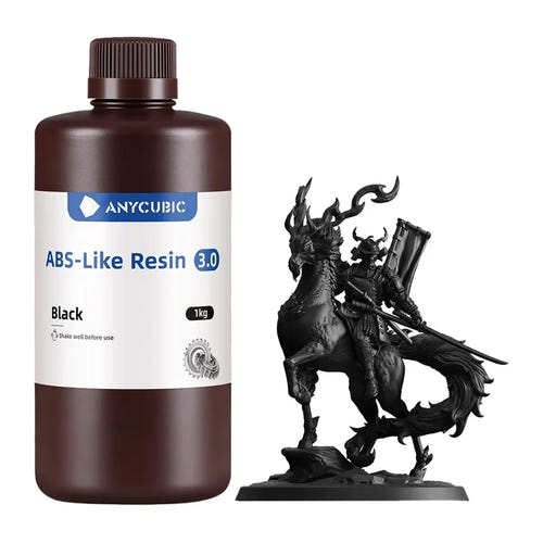 ANYCUBIC ABS-Like Resin 3.0 Noir - résine 3D résistante aux chocs : flacon résine anycubic ABS like noir