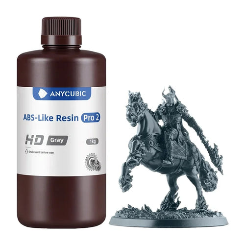 ANYCUBIC ABS-Like Resin Pro 2 - résine 3D grise haute résistance : bouteille résine anycubic ABS like Pro 2 gris
