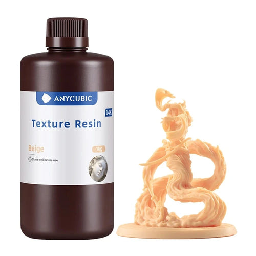ANYCUBIC Texture Resin beige - résine 3D mate 1 kg - visuel 1
