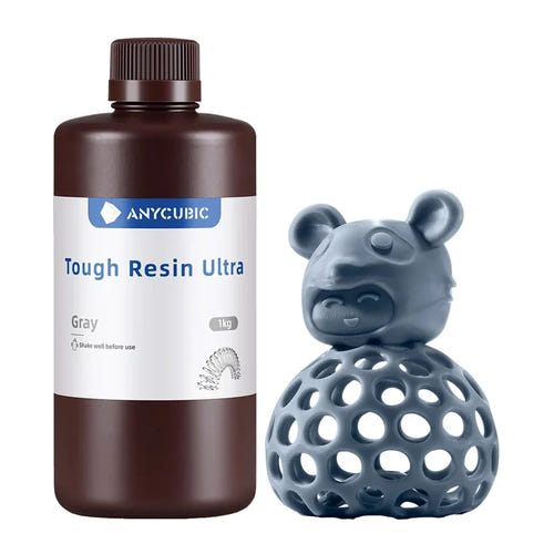 ANYCUBIC Tough Resin Ultra grise - résine 3D souple 1 kg - visuel 1
