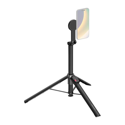 AOCHUAN K1L-C - Support magnétique trépied pour smartphone avec suivi (noir) : plage
