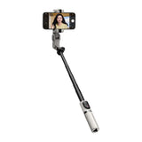 AOCHUAN Smart M1 Pro - Stabilisateur smartphone 4-en-1 léger avec suivi IA (blanc) : plié