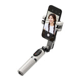 AOCHUAN Smart M1 Pro - Stabilisateur smartphone 4-en-1 léger avec suivi IA (blanc) : selfie