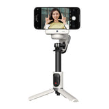 AOCHUAN Smart M1 Pro - Stabilisateur smartphone 4-en-1 léger avec suivi IA (blanc) : trépied