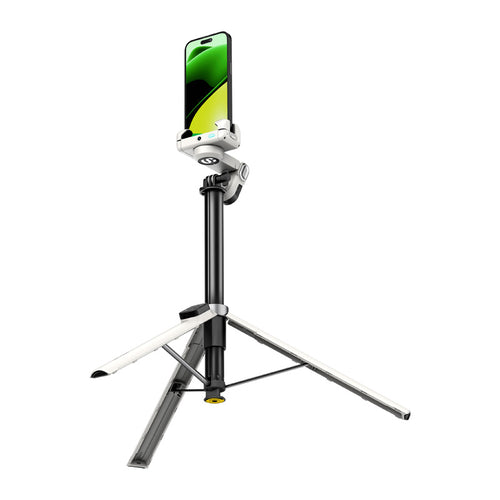 AOCHUAN Smart M3 Pro - Stabilisateur perche trépied pour smartphone avec suivi IA (blanc) (vue 1)