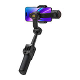 AOCHUAN S3 - Stabilisateur 3 axes avec double caméra IA pour smartphone (noir) : cadrage vertical