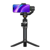 AOCHUAN S3 - Stabilisateur 3 axes avec double caméra IA pour smartphone (noir) : plié compact