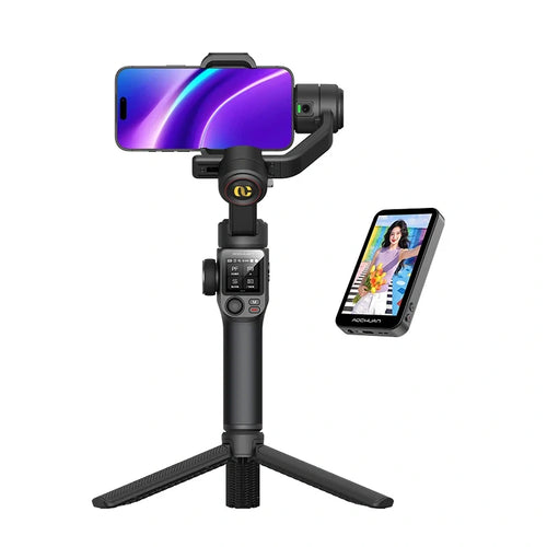 AOCHUAN S3 - Stabilisateur 3 axes avec écran tactile déporté (noir) : module écran