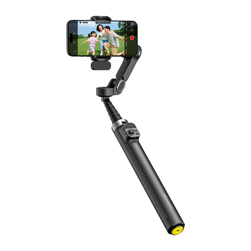 AOCHUAN V3 - Stabilisateur 3 axes avec perche télescopique et suivi IA (noir) (vue 1)