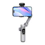 AOCHUAN X Pro AI - Stabilisateur 3 axes avec capteur IA pour smartphone (gris) : plié