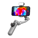 AOCHUAN X Pro RGB - Stabilisateur 3 axes avec lampe RGB pour smartphone (gris) : ville