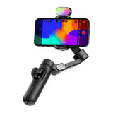 AOCHUAN X Pro RGB - Stabilisateur 3 axes avec lampe RGB pour smartphone (noir) : mur