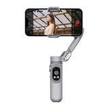 AOCHUAN X - Stabilisateur 3 axes avec suivi et éclairage (gris) : profil