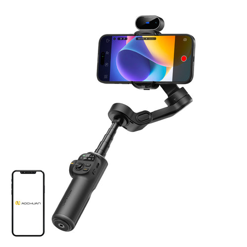 AOCHUAN X2 AI - Stabilisateur 3 axes avec suivi de visage (noir)