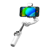 AOCHUAN X2 RGB - Stabilisateur 3 axes avec module lumineux (blanc) : face