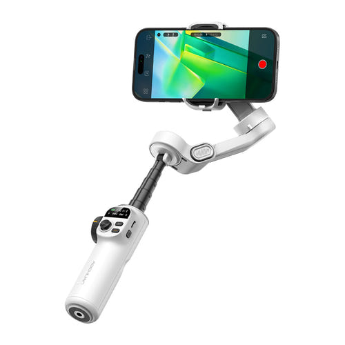 AOCHUAN X2 - Stabilisateur 3 axes pour smartphone (blanc) : face