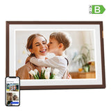 ARZOPA D10 - Cadre photo numérique tactile 10,1 pouces, brun foncé