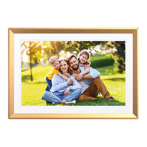 ARZOPA D10 - Cadre photo numérique tactile 10,1 pouces, or : affichage portrait paysage