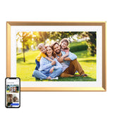 ARZOPA D10 - Cadre photo numérique tactile 10,1 pouces, or : support métal arrière