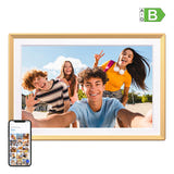ARZOPA D14 Golden - Cadre photo numérique 14 pouces Wi-Fi tactile, coloris or