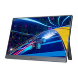 ARZOPA Z1FC - Écran portable 16,1 pouces 144 Hz, gris argent : pied déplié