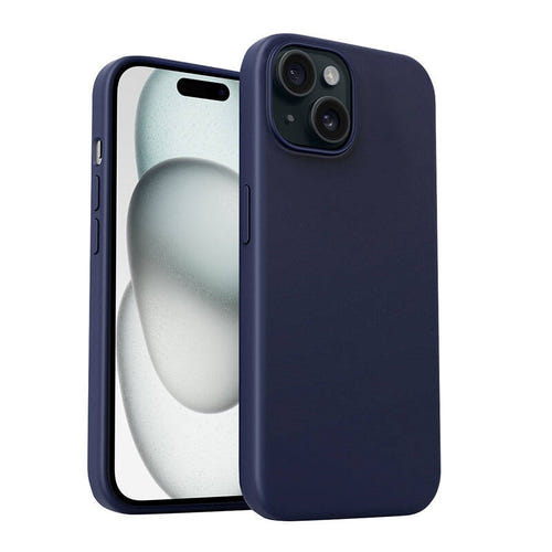 Aukey PC-GJ10B - coque MagSafe pour iPhone 15 Plus (bleu orage) - visuel 1