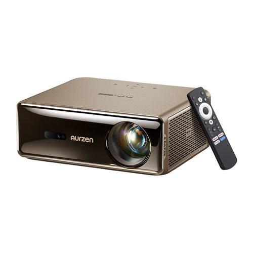 Aurzen Eazze D1 Max - Vidéoprojecteur Full HD 1000 lumens ANSI sous Google TV : face