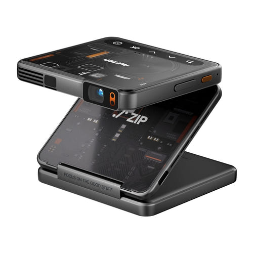 Aurzen ZIP Cyber - Vidéoprojecteur portable pliable DLP 720p, 100 lumens ANSI : plié