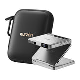 Aurzen ZIP - Vidéoprojecteur portable pliable DLP 720p, coloris argent : finition argentée profil fin