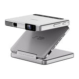 Aurzen ZIP - Vidéoprojecteur portable pliable DLP 720p, coloris argent : ouvert