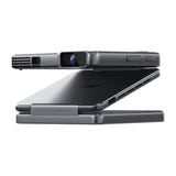 Aurzen ZIP - Vidéoprojecteur portable pliable DLP 720p, coloris gris : coque fine finition grise