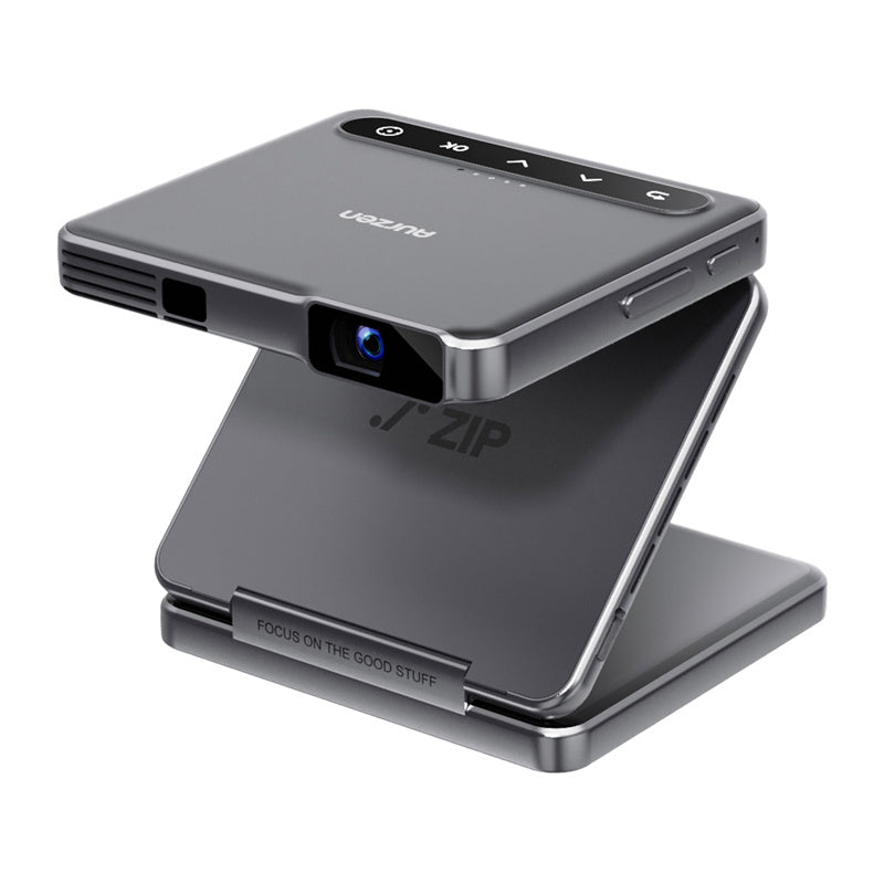 Aurzen ZIP - Vidéoprojecteur portable pliable DLP 720p, coloris gris - visuel 1