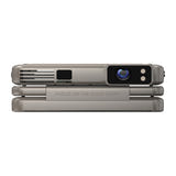 Aurzen ZIP - Vidéoprojecteur portable pliable DLP 720p, coloris or : connecteur USB-C recharge zip or