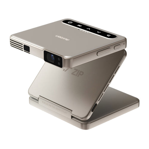 Aurzen ZIP - Vidéoprojecteur portable pliable DLP 720p, coloris or - visuel 1