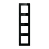 AVATTO N-TS10-Frame-B4 - Cadre quadruple pour interrupteurs, noir