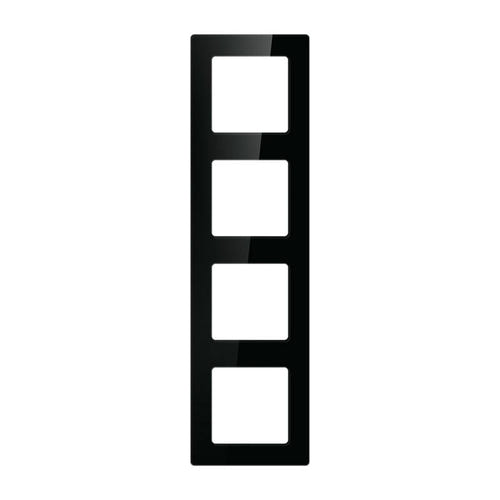AVATTO N-TS10-Frame-B4 - Cadre quadruple pour interrupteurs, noir